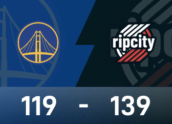 Báo cáo trận đấu NBA: Yang Hansen 2 điểm, 1 rebound và 2 block, Trail Blazers 139-119 Warriors